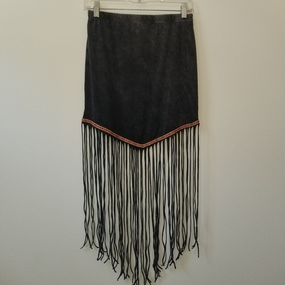 ASOS Maxi Fringe Skirt SIze 6